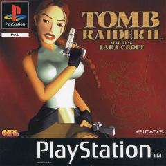 Tomb Raider II starring Lara Croft for the Sony PlayStation Front Cover Box Scan