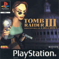 Tomb Raider III: Adventures of Lara Croft for the Sony PlayStation Front Cover Box Scan