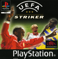 UEFA Striker for the Sony PlayStation Front Cover Box Scan