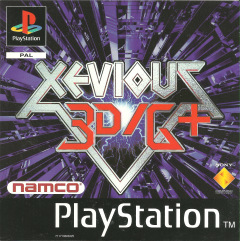 Xevious 3D/G+ for the Sony PlayStation Front Cover Box Scan