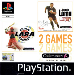 Scan of 2 Games: Brian Lara Cricket + Jonah Lomu Rugby