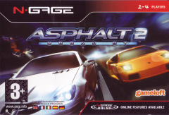 Asphalt: Urban GT 2 for the Nokia N-Gage Front Cover Box Scan