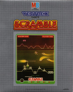 Scramble for the Vectrex Front Cover Box Scan