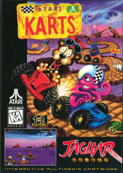 Atari Karts for the Atari Jaguar Front Cover Box Scan