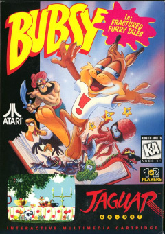 Bubsy in Fractured Furry Tails for the Atari Jaguar Front Cover Box Scan