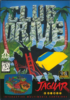 Club Drive for the Atari Jaguar Front Cover Box Scan