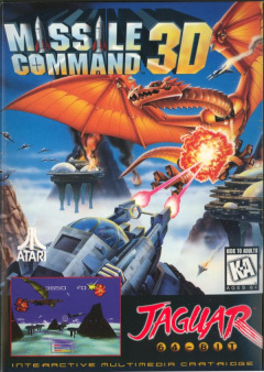 Missile Command 3D for the Atari Jaguar Front Cover Box Scan