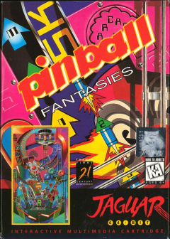 Pinball Fantasies for the Atari Jaguar Front Cover Box Scan