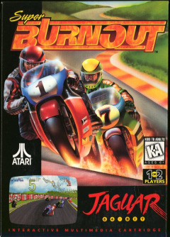 Super Burnout for the Atari Jaguar Front Cover Box Scan