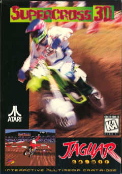 SuperCross 3D for the Atari Jaguar Front Cover Box Scan