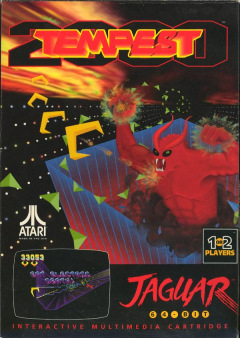 Tempest 2000 for the Atari Jaguar Front Cover Box Scan