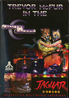 Trevor McFur in the Crescent Galaxy for the Atari Jaguar Front Cover Box Scan