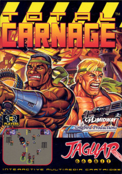Total Carnage for the Atari Jaguar Front Cover Box Scan