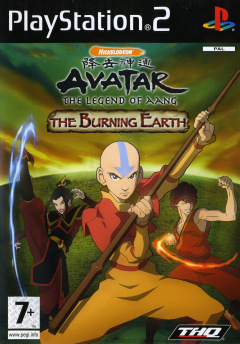 Avatar: The Legend of Aang: The Burning Earth for the Sony PlayStation 2 Front Cover Box Scan