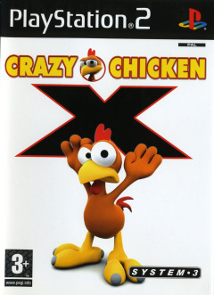 Crazy Chicken X for the Sony PlayStation 2 Front Cover Box Scan