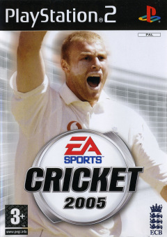 Cricket 2005 for the Sony PlayStation 2 Front Cover Box Scan