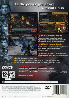 Scan of Dynasty Warriors 4: Xtreme Legends