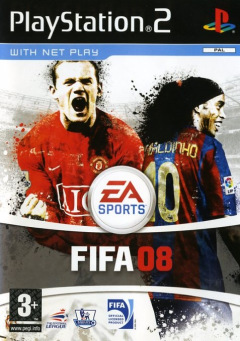 FIFA 08 for the Sony PlayStation 2 Front Cover Box Scan