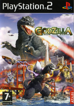 Godzilla: Save the Earth for the Sony PlayStation 2 Front Cover Box Scan