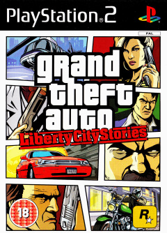 Grand Theft Auto: Liberty City Stories for the Sony PlayStation 2 Front Cover Box Scan