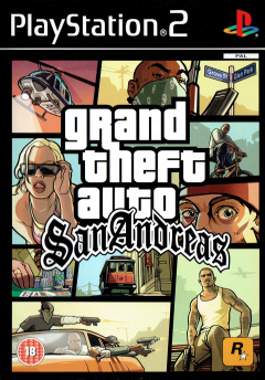 Grand Theft Auto: San Andreas for the Sony PlayStation 2 Front Cover Box Scan