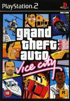 Grand Theft Auto: Vice City for the Sony PlayStation 2 Front Cover Box Scan