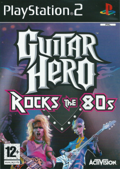 Guitar Hero: Rocks the 80s for the Sony PlayStation 2 Front Cover Box Scan
