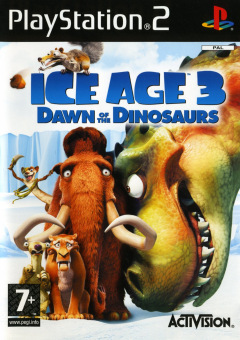 Ice Age 3: Dawn of the Dinosaurs for the Sony PlayStation 2 Front Cover Box Scan