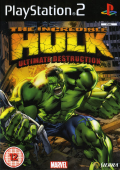 The Incredible Hulk: Ultimate Destruction for the Sony PlayStation 2 Front Cover Box Scan