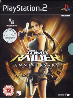 Lara Croft: Tomb Raider: Anniversary for the Sony PlayStation 2 Front Cover Box Scan