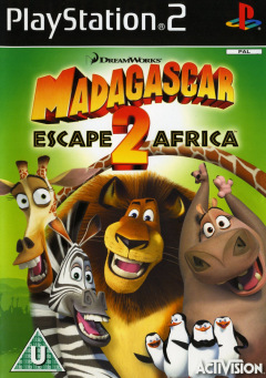 Madagascar: Escape 2 Africa for the Sony PlayStation 2 Front Cover Box Scan