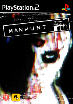 Manhunt for the Sony PlayStation 2 Front Cover Box Scan
