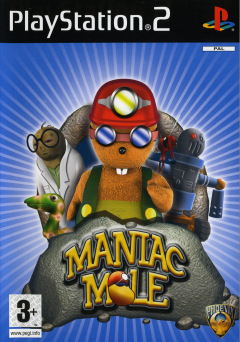 Maniac Mole for the Sony PlayStation 2 Front Cover Box Scan