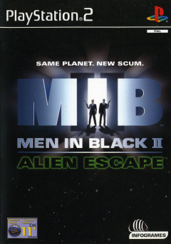Men in Black II: Alien Escape for the Sony PlayStation 2 Front Cover Box Scan
