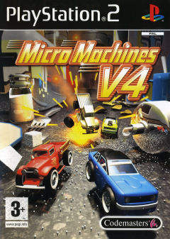 Micro Machines V4 for the Sony PlayStation 2 Front Cover Box Scan