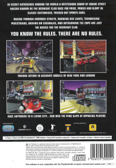 Scan of Midnight Club: Street Racing