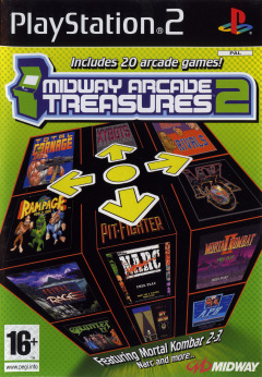 Midway Arcade Treasures 2 for the Sony PlayStation 2 Front Cover Box Scan