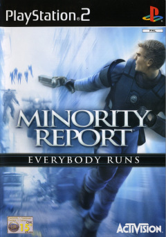 Minority Report: Everybody Runs for the Sony PlayStation 2 Front Cover Box Scan
