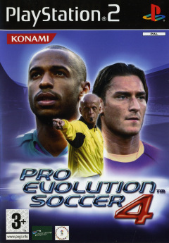 Pro Evolution Soccer 4 for the Sony PlayStation 2 Front Cover Box Scan