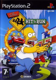 The Simpsons: Hit & Run for the Sony PlayStation 2 Front Cover Box Scan