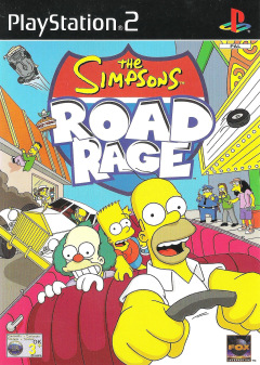 The Simpsons: Road Rage for the Sony PlayStation 2 Front Cover Box Scan