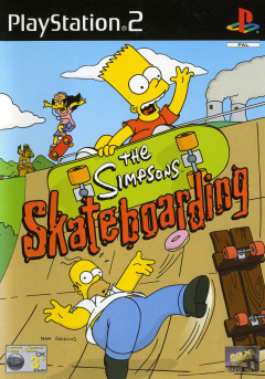 The Simpsons: Skateboarding for the Sony PlayStation 2 Front Cover Box Scan