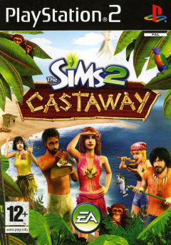 The Sims 2: Castaway for the Sony PlayStation 2 Front Cover Box Scan