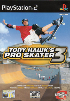 Tony Hawk's Pro Skater 3 for the Sony PlayStation 2 Front Cover Box Scan