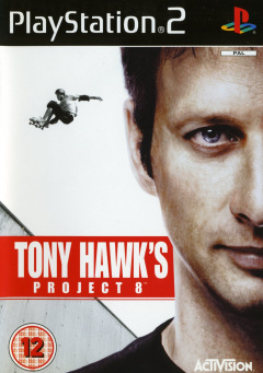Tony Hawk's Project 8 for the Sony PlayStation 2 Front Cover Box Scan