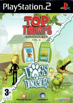 Top Trumps Adventures Vol. 2: Dogs & Dinosaurs for the Sony PlayStation 2 Front Cover Box Scan