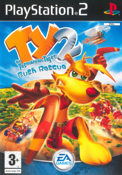 Ty the Tasmanian Tiger 2: Bush Rescue for the Sony PlayStation 2 Front Cover Box Scan