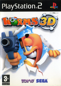 Worms 3D for the Sony PlayStation 2 Front Cover Box Scan