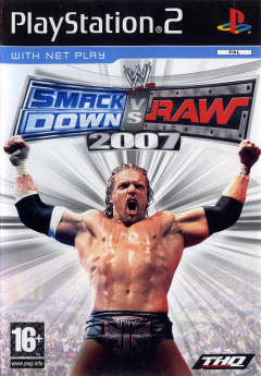 WWE SmackDown vs Raw 2007 for the Sony PlayStation 2 Front Cover Box Scan