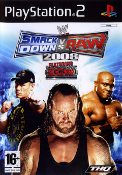 WWE SmackDown vs Raw 2008 featuring ECW for the Sony PlayStation 2 Front Cover Box Scan